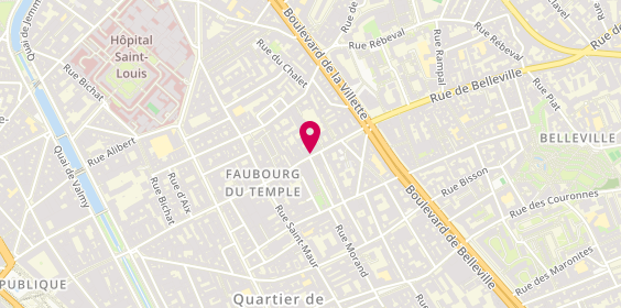 Plan de Residence Appartem Faubourg Temple, 119 Rue Faubourg du Temple, 75010 Paris