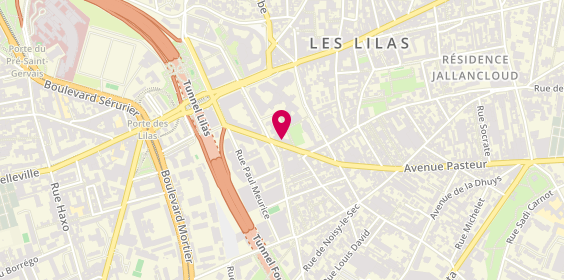 Plan de Les Terrasses des Lilas, 55 avenue Pasteur, 93260 Les Lilas