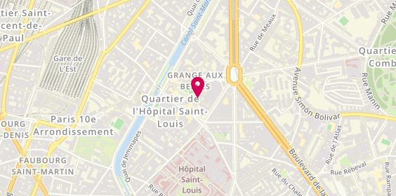 Plan de Residence Appart Grange Aux Belles, 11 Rue Boy-Zelensky, 75010 Paris