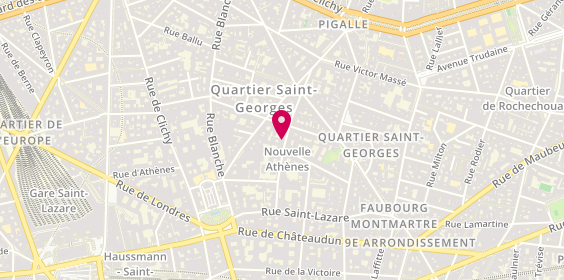 Plan de Residence Appartement Rochefoucault, 25 Bis Rue la Rochefoucauld, 75009 Paris