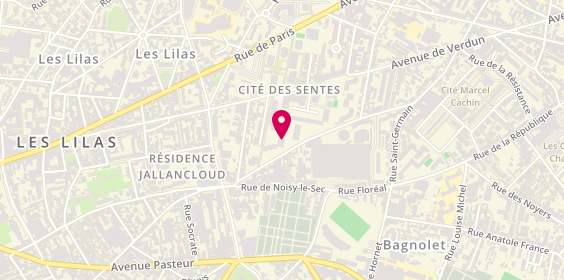 Plan de Résidence autonomie Voltaire Coallia, 185 avenue du Maréchal de Lattre de Tassigny, 93260 Les Lilas