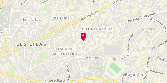 Plan de Les Jardins des Lilas, 24 Rue de la Croix de l'Épinette, 93260 Les Lilas