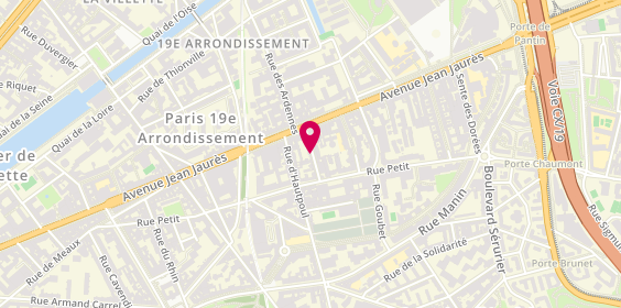 Plan de Résidence Appartement Luneville, 123 Rue Lunéville, 75019 Paris