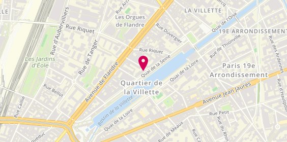 Plan de Résidence Appartement Quai de Seine, 55 Quai Seine, 75019 Paris