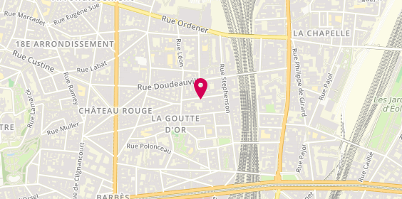 Plan de Residence Service Bon Accueil, 17 Rue de Laghouat, 75018 Paris