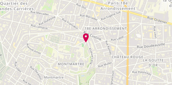 Plan de Residence Appartement Lamark, 13 Rue Bonne, 75018 Paris
