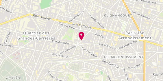 Plan de Résidence Appartement Duhesme, 40 Rue Duhesme, 75018 Paris