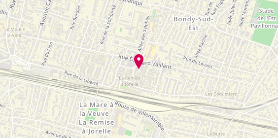 Plan de Adef Résidences la Maison de l'Églantier, 56 avenue Geneviève Anthonioz de Gaulle, 93140 Bondy