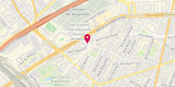Plan de Residence Appartement la Joncquiere, 87 Rue la Jonquière, 75017 Paris