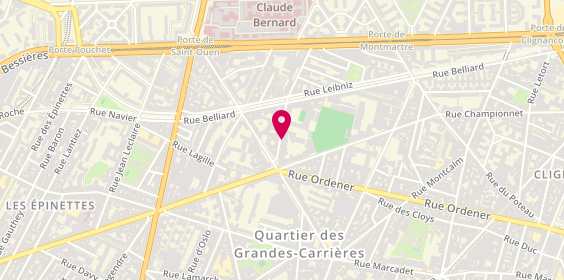 Plan de Residence Appartement G. Agutte, 8 Rue Georgette Agutte, 75018 Paris