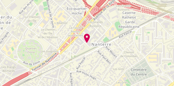 Plan de La Vie Active, 2 Rue des Grands Buissons, 92000 Nanterre