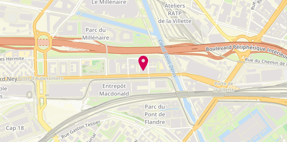 Plan de Fondation Partage et Vie - EHPAD le Canal des Maraîchers - Paris, 136 Boulevard Macdonald, 75019 Paris