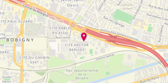 Plan de EHPAD Hector Berlioz (Groupe SOS Seniors), 12-14 Rue Hector Berlioz, 93000 Bobigny