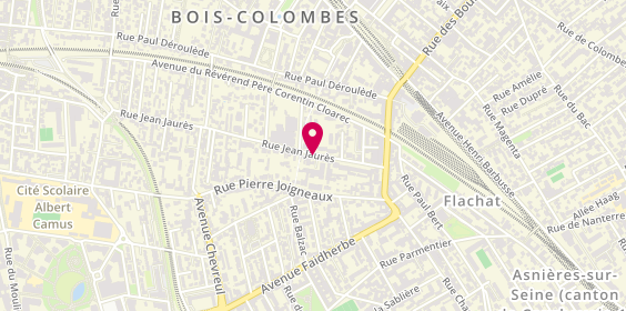 Plan de Agence Domicile Bois Colombes, 25 Rue Jean Jaurès, 92270 Bois-Colombes