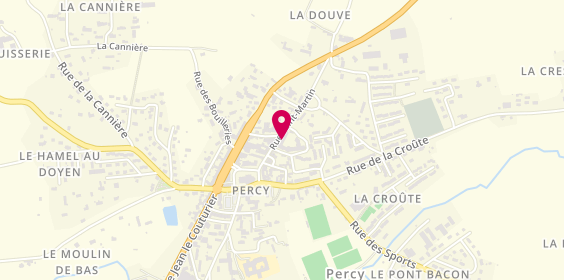 Plan de EHPAD de Percy - Maison de retraite Les Églantines, 14 Rue Saint-Martin, 50410 Percy-en-Normandie