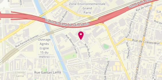 Plan de EHPAD Les Intemporelles, 81-83 Rue du Port, 93300 Aubervilliers