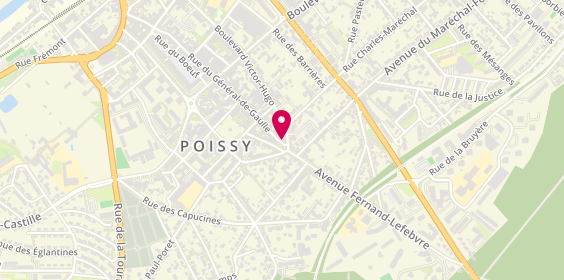 Plan de DomusVi Domicile Poissy, 145 Rue du Général de Gaulle, 78300 Poissy