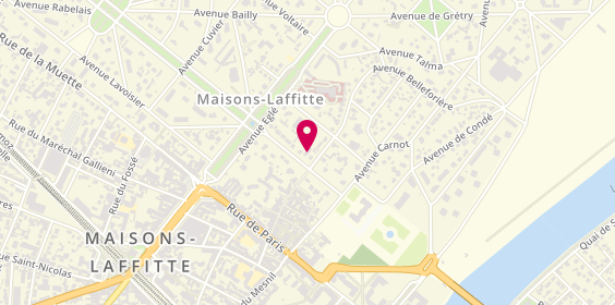 Plan de Castel Fleuri, 6 avenue du Général Leclerc, 78600 Maisons-Laffitte