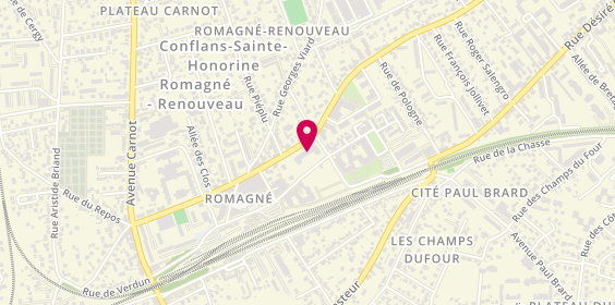 Plan de EHPAD Résidence de la Tour, 44 avenue du Maréchal Foch, 78700 Conflans-Sainte-Honorine