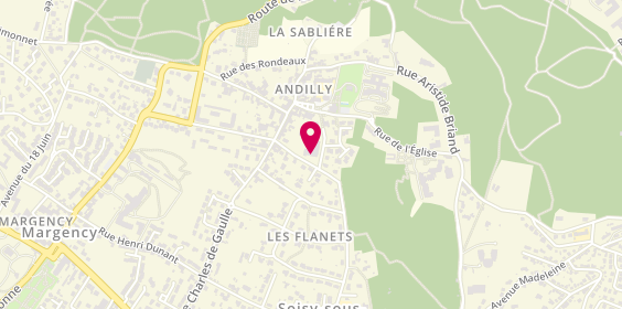 Plan de Korian Les Hauts d'Andilly, 4 Rue Philippe le Bel, 95580 Andilly