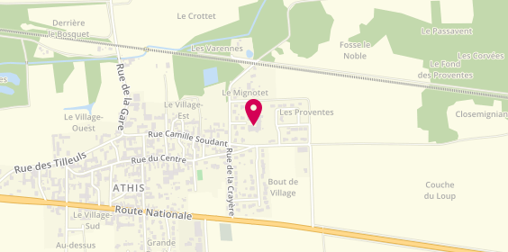 Plan de Résidence Les Jardins d'Athis, 1 Rue des Saules Bertin, 51150 Athis