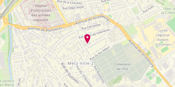 Plan de E H P A D - M R Les Cèdres, 86 Rue Maurice Bompard, 57070 Metz