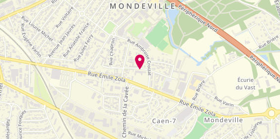 Plan de Residence Pers Agees Clair Soleil, 10 Rue Valleuil, 14120 Mondeville