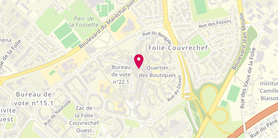Plan de Residence la Folie Couvrechef, 18 Allée du Bosphore, 14000 Caen