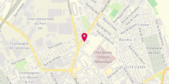 Plan de EHPAD Saint Martin, 38 Rue de Bétheny, 51100 Reims