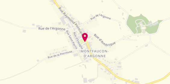 Plan de Site Montfaucon, 3 Place General Pershing, 55270 Montfaucon-d'Argonne