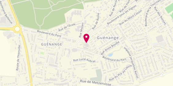 Plan de Théras-Santé Les Glycines, Boulevard Sous Les Vignes, 57310 Guénange