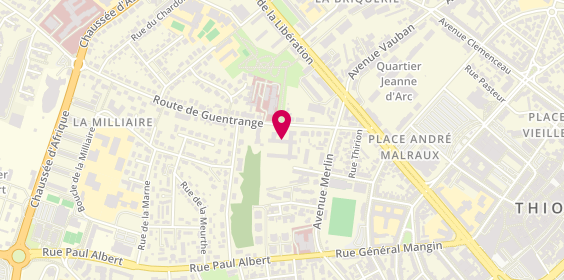 Plan de Maison de retraite Sainte-Madeleine, 12 Route de Guentrange, 57100 Thionville