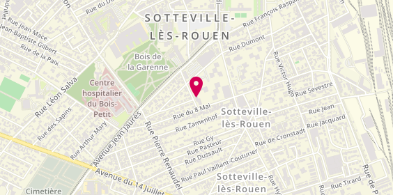 Plan de Residence Andre Delalandre, Rue Président Roosevelt, 76300 Sotteville-lès-Rouen