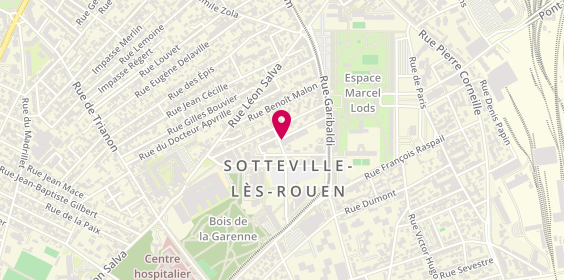 Plan de Residence Roger Sampic, Rue de la Résistance, 76300 Sotteville-lès-Rouen