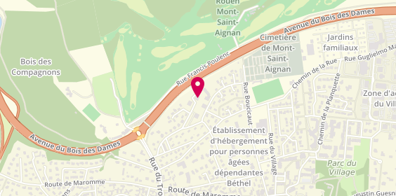 Plan de Club Blanche de Castille, 3 Rue Blanche de Castille, 76130 Mont-Saint-Aignan