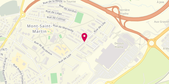 Plan de Ehpad Groupe SOS, Rue Lille, 54350 Mont-Saint-Martin
