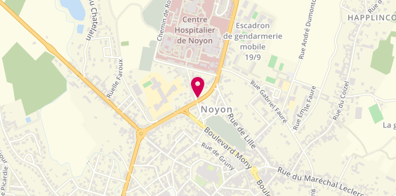 Plan de Ehpad de Noyon, avenue d'Alsace Lorraine, 60400 Noyon