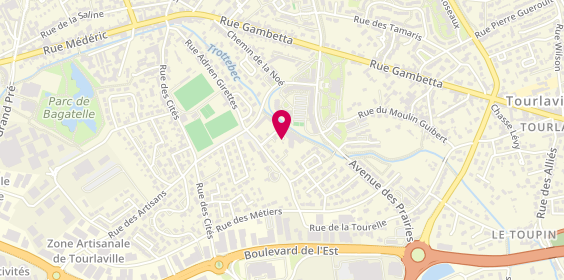 Plan de Ehpad la Sérénité, 47 Rue Adrien Girettes, 50110 Tourlaville