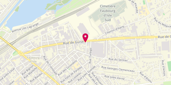 Plan de Domusvi domicile St Quentin, 158 Rue de Guise, 02100 Saint-Quentin