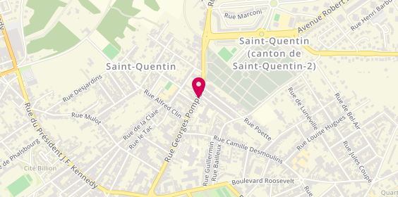 Plan de Résidence Quentin de la Tour - emeis, 68-72 Rue Georges Pompidou, 02100 Saint-Quentin