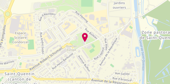 Plan de Residence la Fleurande, 21 Rue Henri Barbusse, 02100 Saint-Quentin