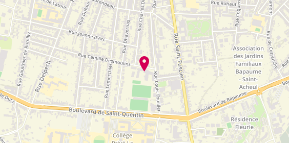 Plan de Résidence Les Jardins d'Henriville - Ehpad à Amiens (80) | LNA Santé, 132 Rue Camille Desmoulins, 80000 Amiens