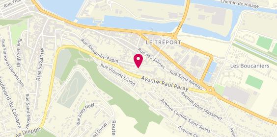 Plan de Maison de Retraite Résidence Jean Ferrat, 89 Rue du Dr Pépin, 76470 Le Tréport