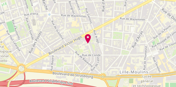 Plan de Ehpad Les Moulins de Daudet, 108 Rue Meuniers, 59000 Lille