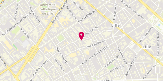 Plan de Maison Saint Jean, 73 Rue des Stations, 59800 Lille