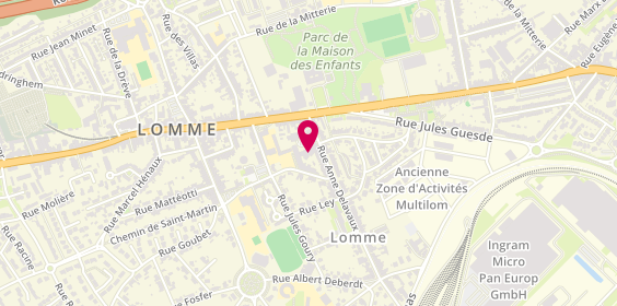 Plan de Ehpad Les Roses, 30 Rue Anne Delavaux, 59160 Lille