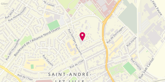 Plan de Ehpad le Clos Fleuri, 50 Rue Georges Maertens, 59350 Saint-André-lez-Lille