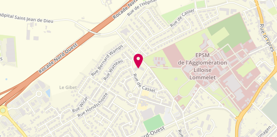 Plan de Ehpad Résidence Georges Delfosse, 22 Rue de Cassel, 59520 Marquette-lez-Lille
