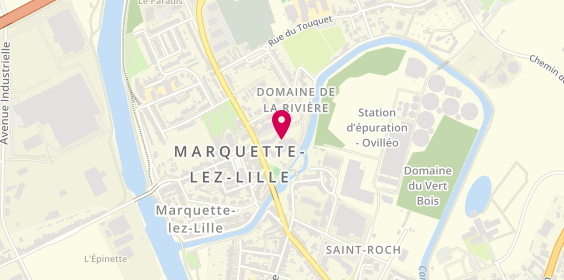 Plan de Domaine de la Rivière, 2 Rue de Wambrechies, 59520 Marquette-lez-Lille