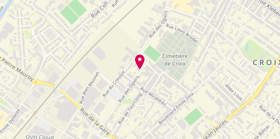 Plan de EHPAD Les Ogiers, 173 Rue des Ogiers, 59170 Croix